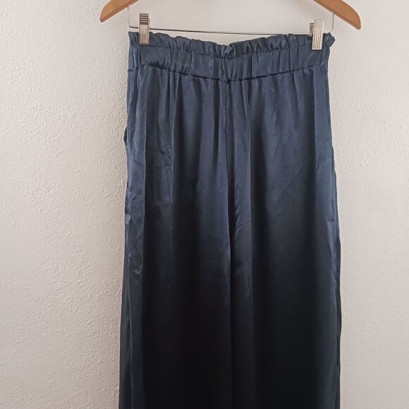 Code X Mode navy blue wide leg elastic waist pants size L - Picture 2 of 10